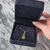 Vintage 14k Yellow Gold Green Jade Twisting Drop Pendant - Video showing the piece