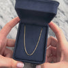 Vintage Italian 14k Yellow Gold 1.2mm Sleek Box Chain - Video showing the piece