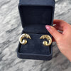 Vintage Bassani Italian Large 14k Yellow Gold Swooping Greyhound Dog Earrings - Video showing the piece