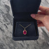 Antique 14k Yellow Gold 5.7ct Synthetic Ruby Claw Prong Charm / Pendant - Video showing the piece