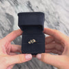 Vintage 14k Yellow Gold .78cttw Blue Sapphire Diamond Flowing Naturalistic Waterfall Ring - Video showing the piece