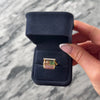 Vintage 14k Yellow Gold 1.93cttw Pink Watermelon Tourmaline Diamond Superb Unique Bar Ring - Video showing the piece