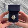 Antique Large 18k Yellow Gold & Sterling Silver 5.74ct Aquamarine Rose Cut Diamond Incredible Ornate Setting Cocktail Ring - Video showing the piece