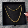 Vintage Italian 14k Yellow Gold Graduated Twisted Rope Statement Necklace - Video showing the piece