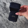 Vintage 14k White Gold .468cttw Diamond Mixed Cut Thin Band Ring - Video showing the piece