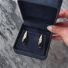 Vintage 14k Yellow Gold 16cttw Onyx Brutalist Teardrops Statement Earrings - Video showing the piece