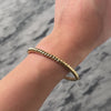 Vintage Italian 14k Yellow Gold Fabulous Chunky Cable Bangle Bracelet - Video showing the piece