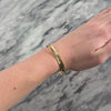 Vintage 14k Yellow Gold Adorned Bangle Bracelet - Video showing the piece