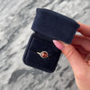 Vintage 14k Yellow Gold Diamond Chocolate Pearl Pavã© Swirl Ring - Video showing the piece