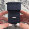 Antique 18k White Gold .68cttw Old European Cut Diamond Refined Tapered Shoulders Ring - Video showing the piece