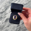 Vintage Large 14k Yellow Gold 13.21ct Amethyst Pearl Halo Framed Cocktail Ring - Video showing the piece