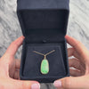 Vintage 14k Yellow Gold 9.37ct Jade Carved Fruit Blossom Pendant - Video showing the piece