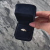 Antique Art Deco 10k White Gold Diamond Blossom Ring - Video showing the piece