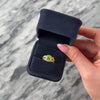 Vintage 14k Yellow Gold 1.37ct Peridot Diamond Bold Open Shoulder Halo Ring - Video showing the piece