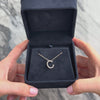 Vintage 14k White Gold Diamond Glittering Initial 