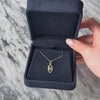 Antique 14k Yellow Gold Blue Synthetic Sapphire Geometric Charm / Pendant - Video showing the piece