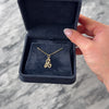 Vintage Lightweight 14k Yellow Gold Thin Script Initial 