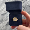 Vintage Heavy 14k Rosy Yellow Gold .79ct Old European Cut Diamond Rose Nugget Ring - Video showing the piece