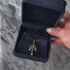 Antique Edwardian 14k Yellow Gold Pearl Old Mine Cut Diamond Dangle Pendant - Video showing the piece