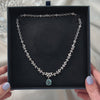 Amazing 18k White Gold 6.1 Ct Aquamarine 6.5 Cttw Diamond Statement Necklace - Video showing the piece