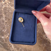 Antique Edwardian 14k Rosy Yellow Gold Essex Crystal Painted Reverse Intaglio Stick Pin - Video showing the piece