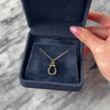 Vintage 18k Yellow Gold Sleek Bolted Loop Charm / Pendant - Video showing the piece