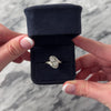 Antique 14k White Gold .772cttw Diamond Symmetrical Curl Band Ring - Video showing the piece