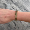 Vintage Heavy 14k Yellow Gold Stacked Chevron Link Bracelet - Video showing the piece