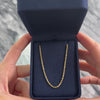 Vintage 14k Yellow Gold Gleaming Rope Link 1.7mm Chain - Video showing the piece