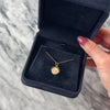 Estate 14k Yellow Gold Flipping Blue Enamel Initial Charm / Pendant - Video showing the piece
