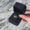 Antique 14k Yellow Gold 0.51cttw Old Mine Cut Diamond Ribbon Wrapped Ring - Video showing the piece