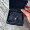 Vintage Small 14k Yellow Gold .5ct Blue Sapphire Diamond Classic Oval Halo Pendant - Video showing the piece
