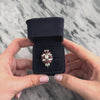 Vintage Large Platinum & 18k Yellow Gold 3.49cttw Ruby 2.12cttw Diamond Fabulous Glittering Spray Cocktail Ring - Video showing the piece