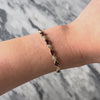 Vintage 10k Yellow Gold 6.6cttw Garnet Diamond Chic Alternating Line Bracelet - Video showing the piece