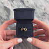 Vintage 10k Yellow Gold 3.8ct Onyx Dramatic Glittering Checkerboard Cocktail Ring - Video showing the piece