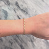 Vintage 14k Yellow Gold Classic Geometric Charm Link Bracelet - Video showing the piece