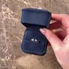 Vintage Platinum .91ct Blue Sapphire Diamond Gia Vibrant Dazzling Trio Ring - Video showing the piece