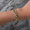 Vintage Italian 14k Yellow Gold Textured Arrow Link Bracelet  - Video showing the piece