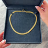 Vintage Italian 18k Yellow & White Gold Dual Opening Flat Artistic Link Necklace - Video showing the piece