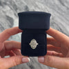 Vintage 18k White Gold Diamond Stunning Openwork Shield Ring - Video showing the piece