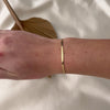 Vintage Italian 14k Yellow Gold Herringbone Chain Bracelet - Video showing the piece