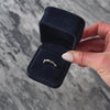 Vintage 14k White Gold .245cttw Diamond Dainty Brilliant Band Ring - Video showing the piece