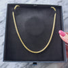 Vintage Italian Long 14k Yellow Gold Lovely Wheat Chain Necklace - Video showing the piece