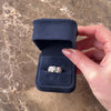 Vintage Heavy Platinum Floral Engraved Band Ring - Video showing the piece