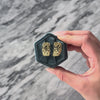 Estate 14k Yellow Gold Intricate Celtic Pattern Omega Back Earrings - Video showing the piece
