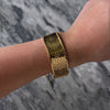 Vintage Heavy 18k Yellow & Rose Gold Sinuous Interlocking Fish Scale Bracelet - Video showing the piece