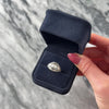 Antique Art Deco 14k White Gold Old Mine Cut Diamond Openwork Dome Ring 6.25