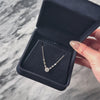 Vintage 18k White Gold .34cttw Diamond Dazzling Haloed Necklace - Video showing the piece
