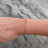 Vintage Italian 18k Yellow Gold Sleek Figaro Chain Bracelet - Video showing the piece