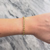 Vintage Heavy 18k Yellow Gold Elongated Cable Chain Bracelet - Video showing the piece